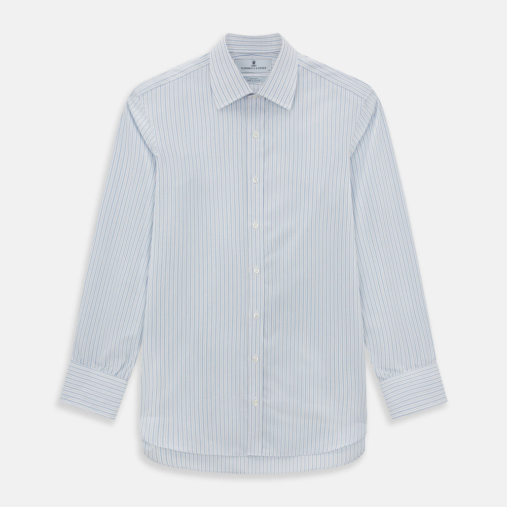 Blue Graph Check Mayfair Shirt