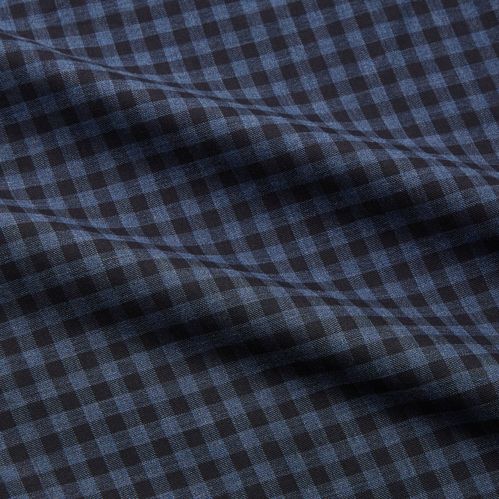 Navy Check Cotton Weekend Fit Blake Shirt