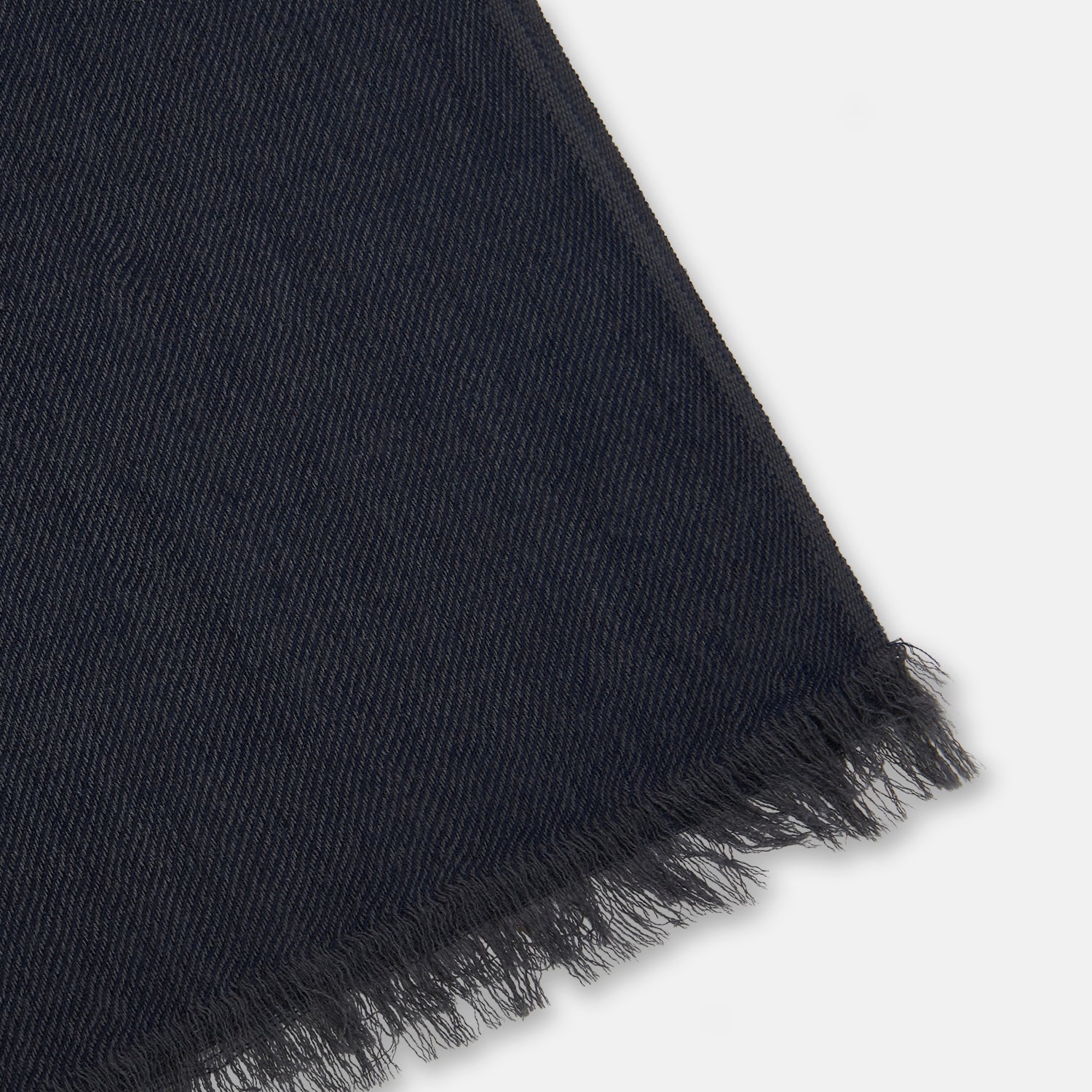 View 2 of product Charcoal and Navy Cashmere Scarf