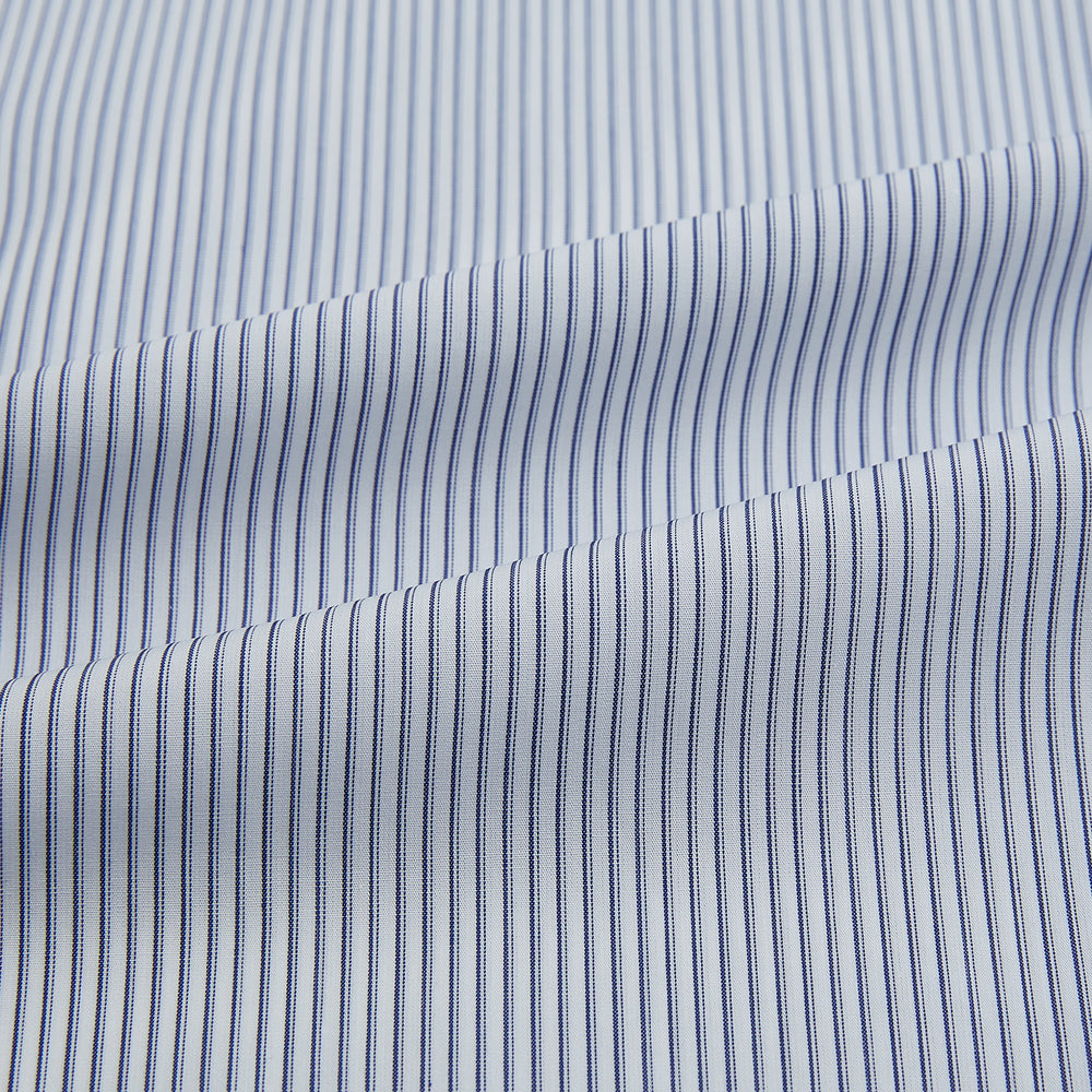 Navy and White Ticking Stripe Mayfair Shirt