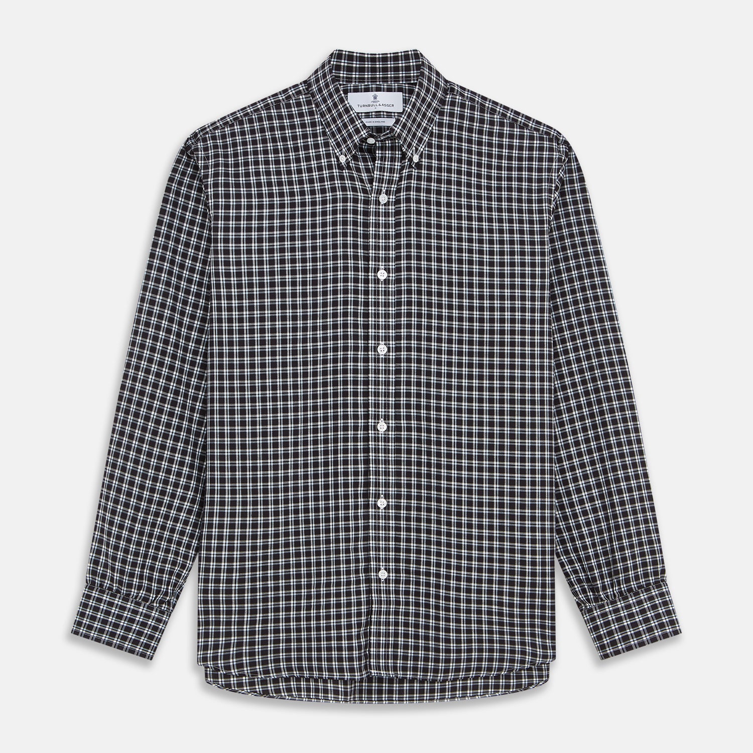 View 1 of product Black Multi Check Cotton Blend Weekend Fit Hayne Shirt
