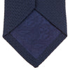 View 4 of product Navy Plain Woven Grenadine Silk Tie