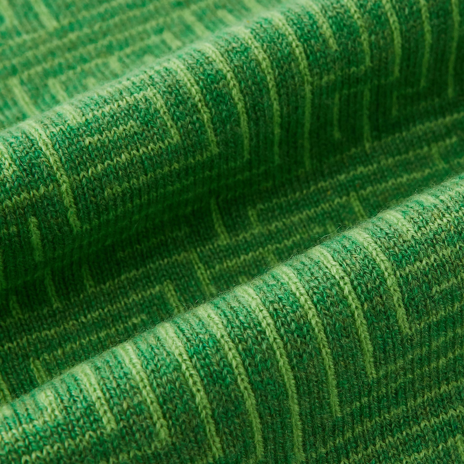 Image 3 of product Kelly Green Fretwork Cashmere Knitted Scarf