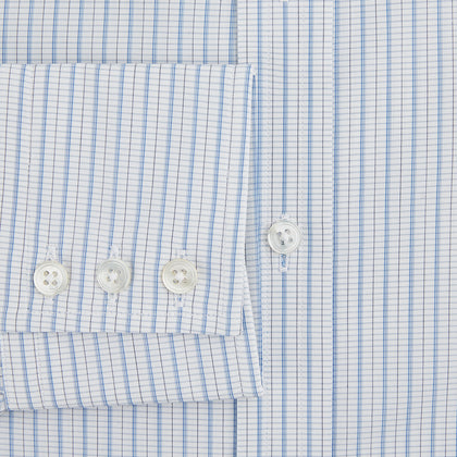 Blue Graph Check Mayfair Shirt Image 3