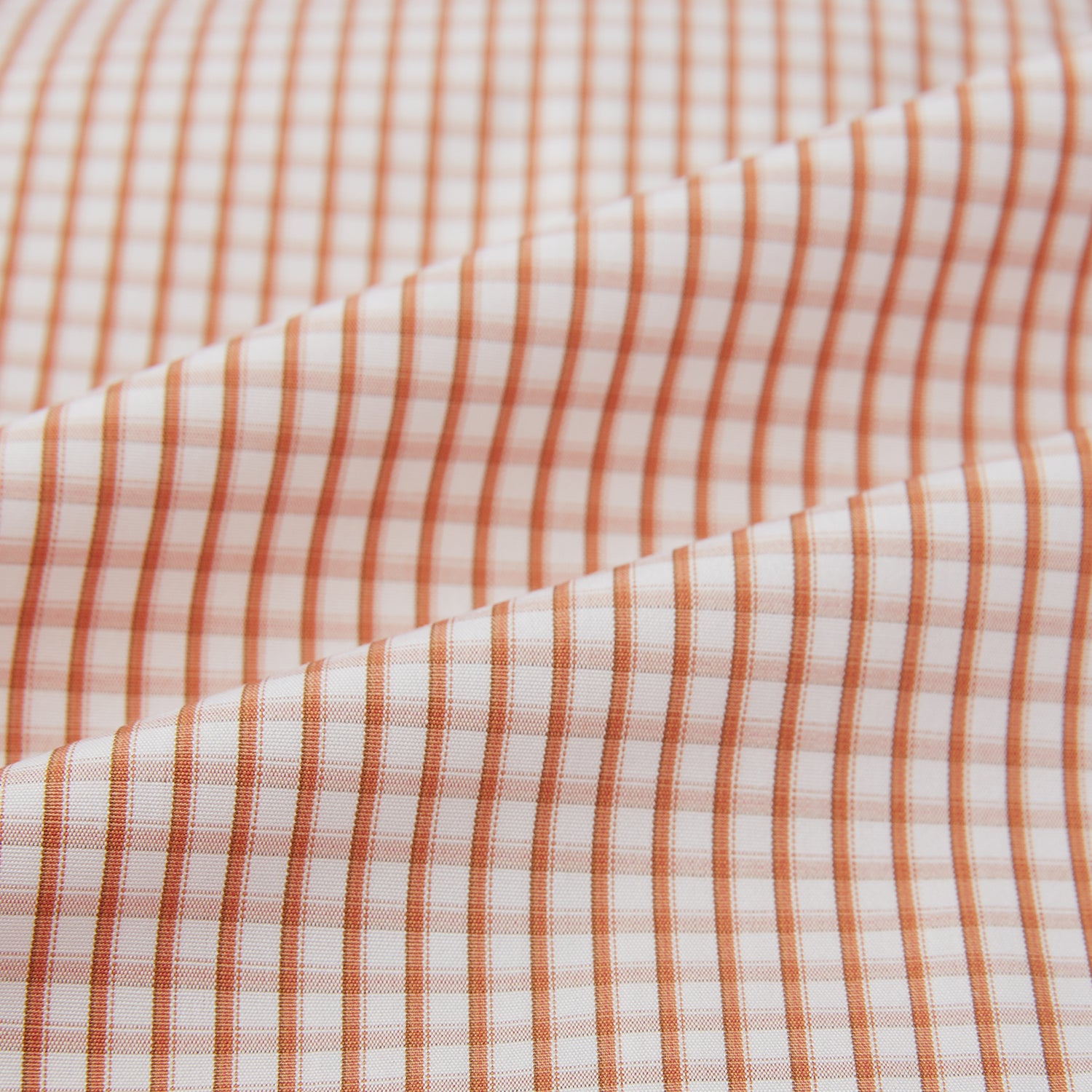 Orange Micro Shadow Check Mayfair Shirt