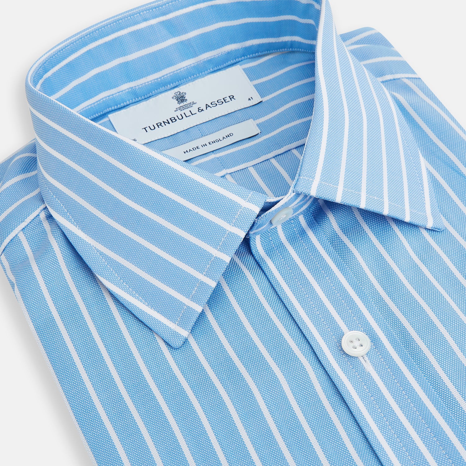 Sky Blue Wide Pinstripe Mayfair Shirt