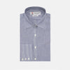 View 1 of product Navy and White Bengal Stripe Tailored Fit Shirt