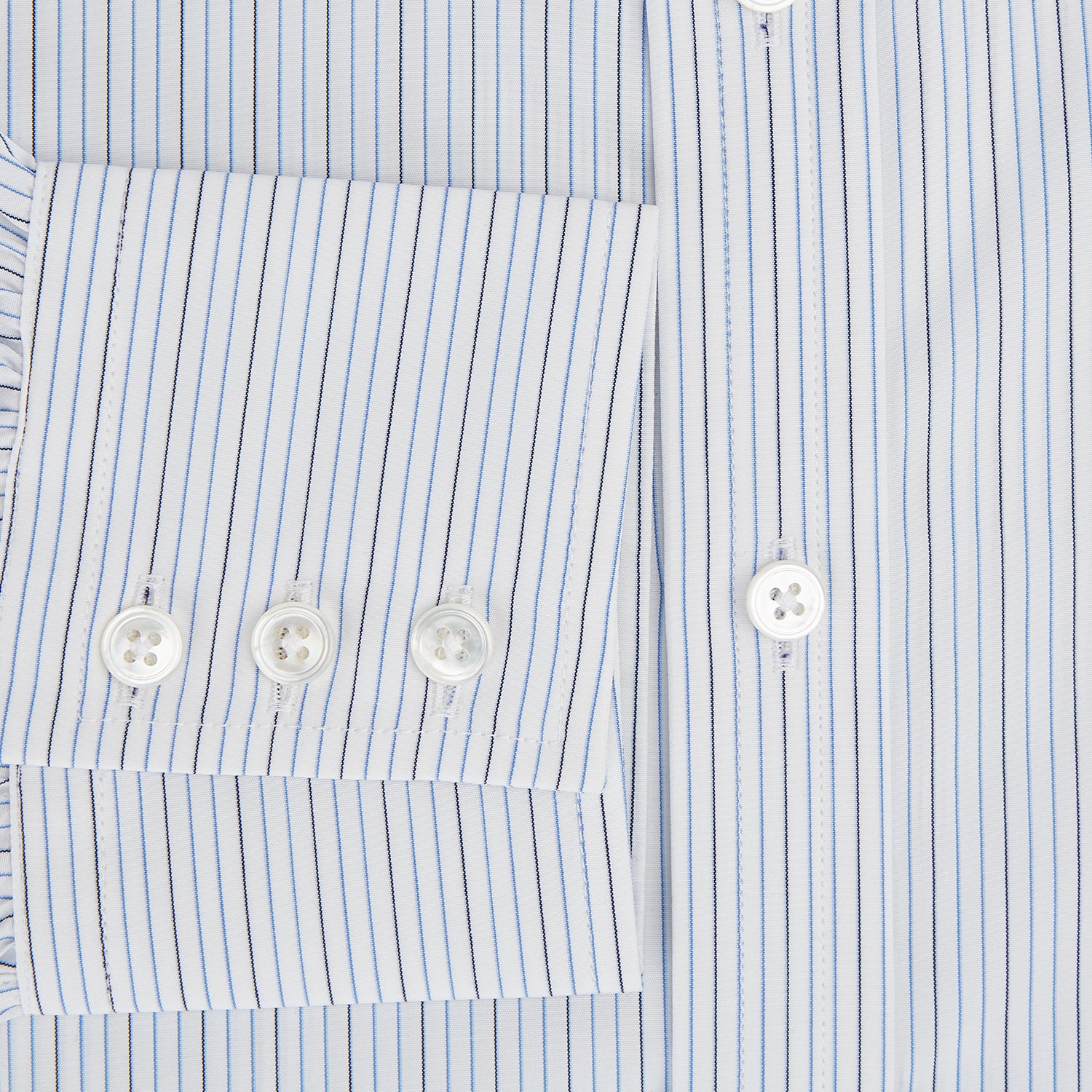 View 4 of product Navy and Blue Pinstripe Mayfair Shirt