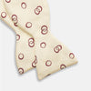 View 3 of product Yellow Geometric Rings Silk Bow Tie