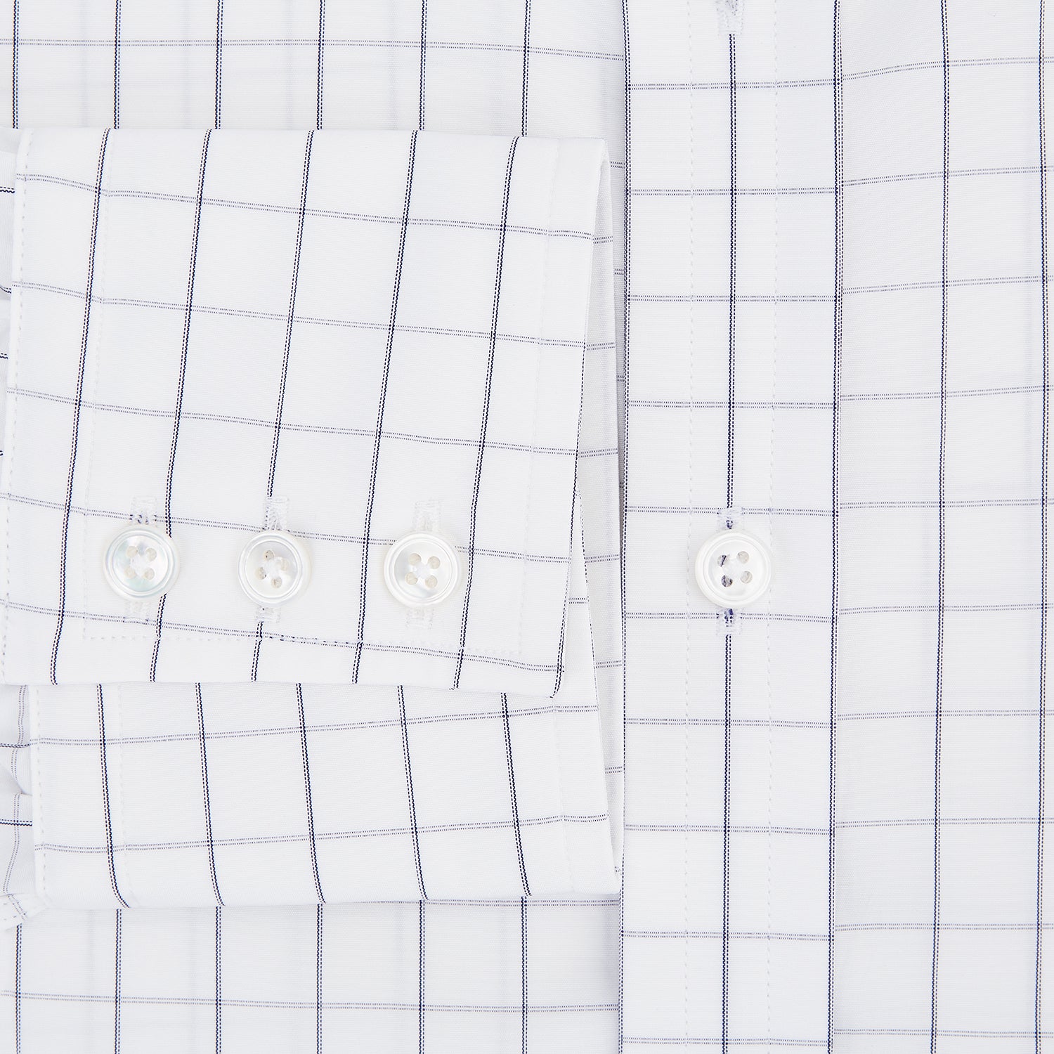 Image 4 of product Navy Blue  Hairline Multi Stripe Mayfair Shirt