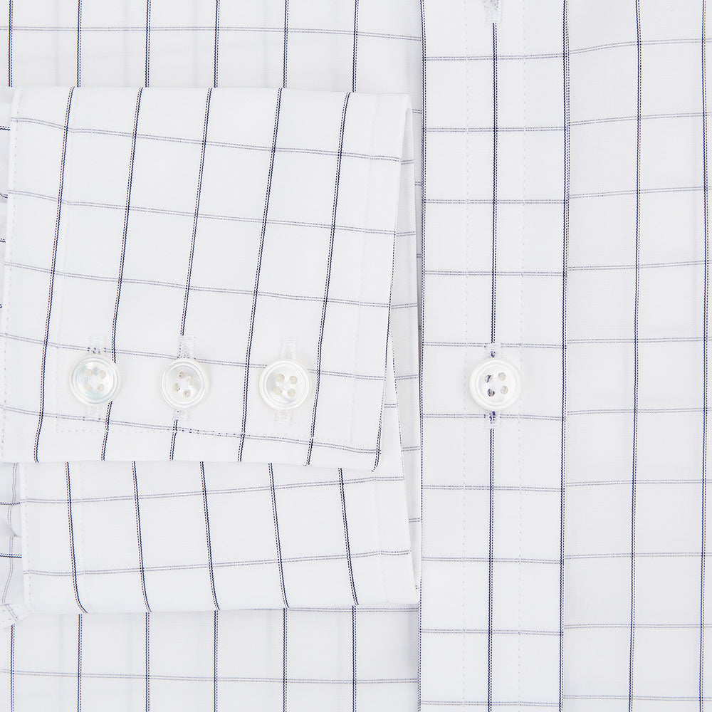 Navy Blue  Hairline Multi Stripe Mayfair Shirt