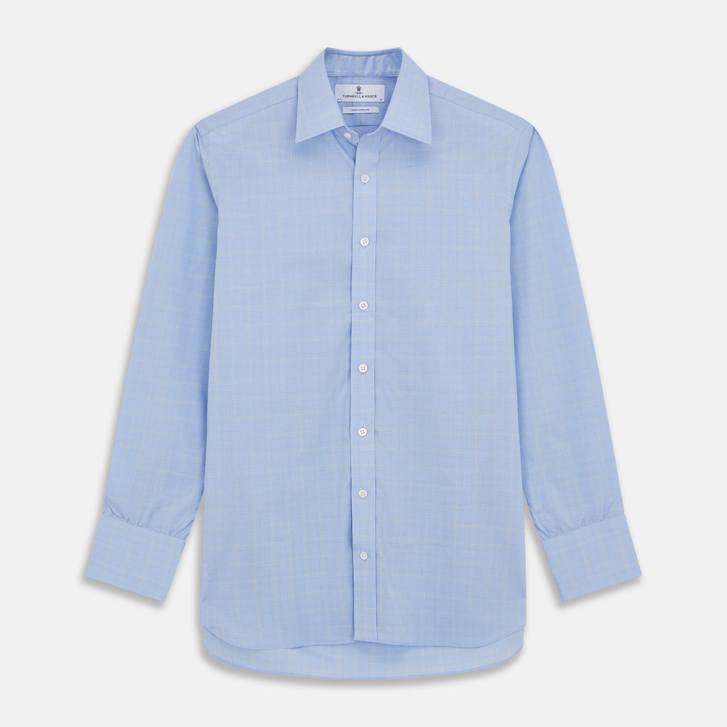 View 1 of product Yellow and Blue Prince of Wales Check Mayfair Shirt