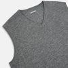 View 2 of product Grey Melange V-neck Cashmere Vest
