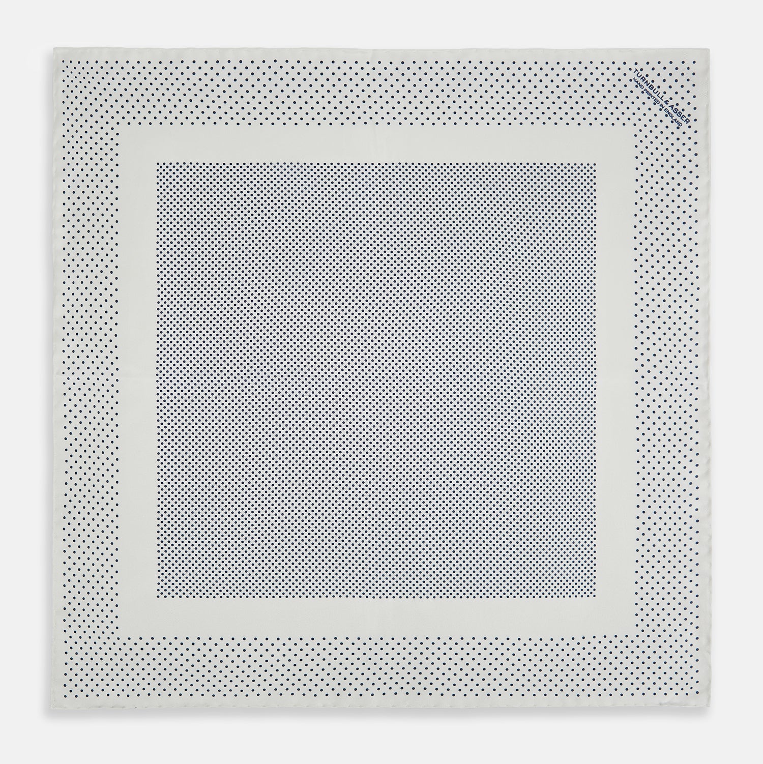 View 4 of product Cream Dot Silk Pocket Square