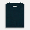 View 4 of product Dark Green Melange Cashmere Round Neck Jumper