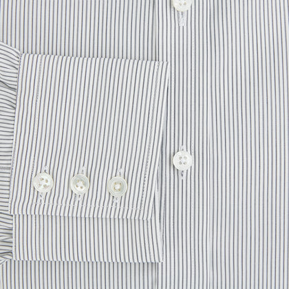 Midnight Blue Fine Track Stripe Mayfair Shirt Image 3