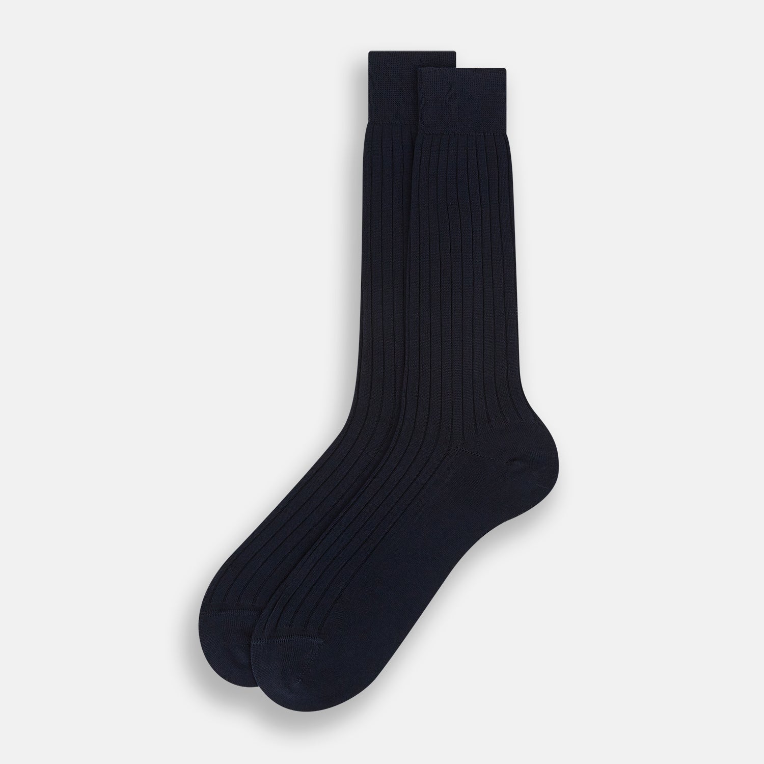 View 2 of product Navy Thick Knit Mid-Length Socks