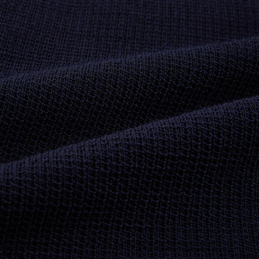 Navy Greenwich Knitted Overshirt