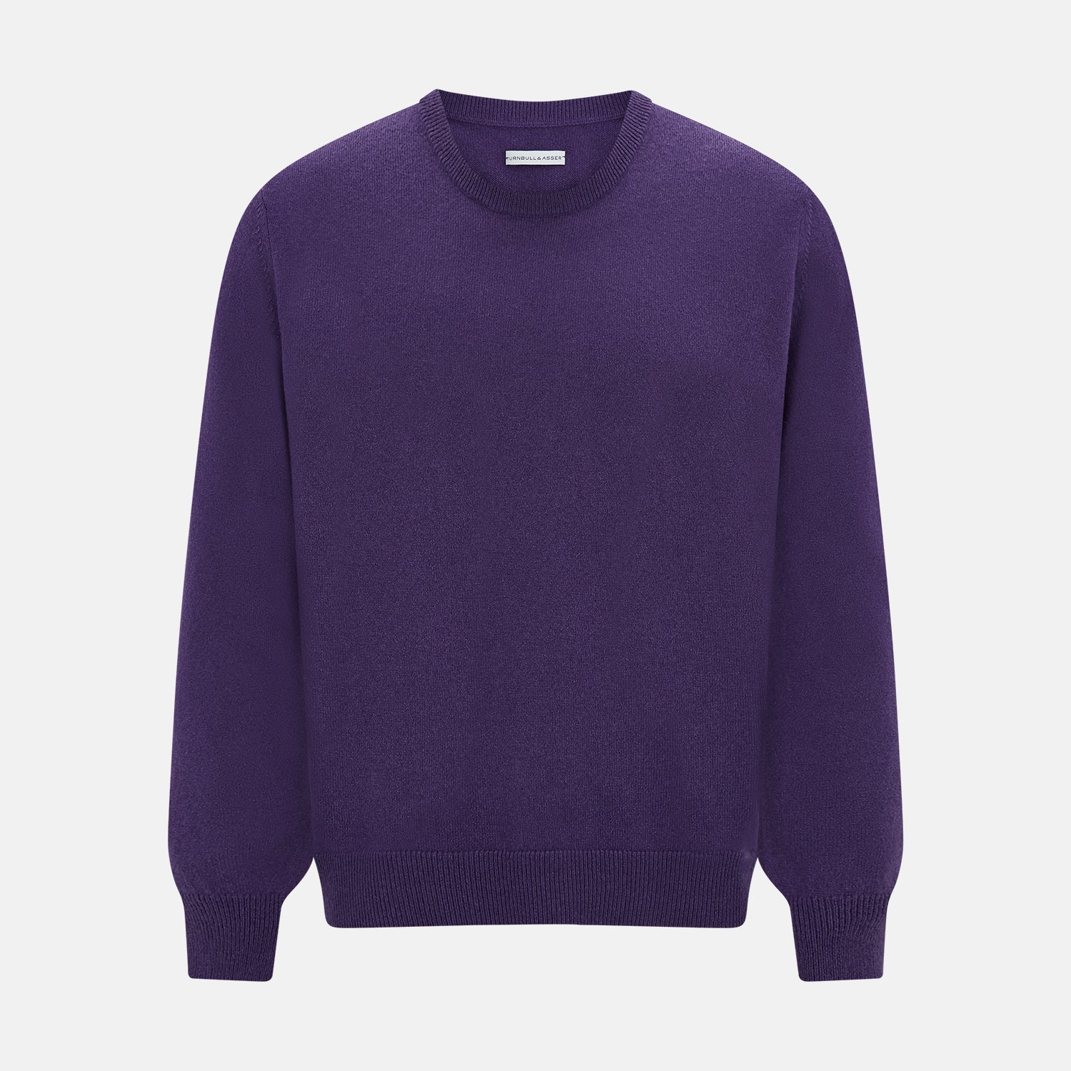 View 1 of product Purple Cashmere Round Neck Jumper