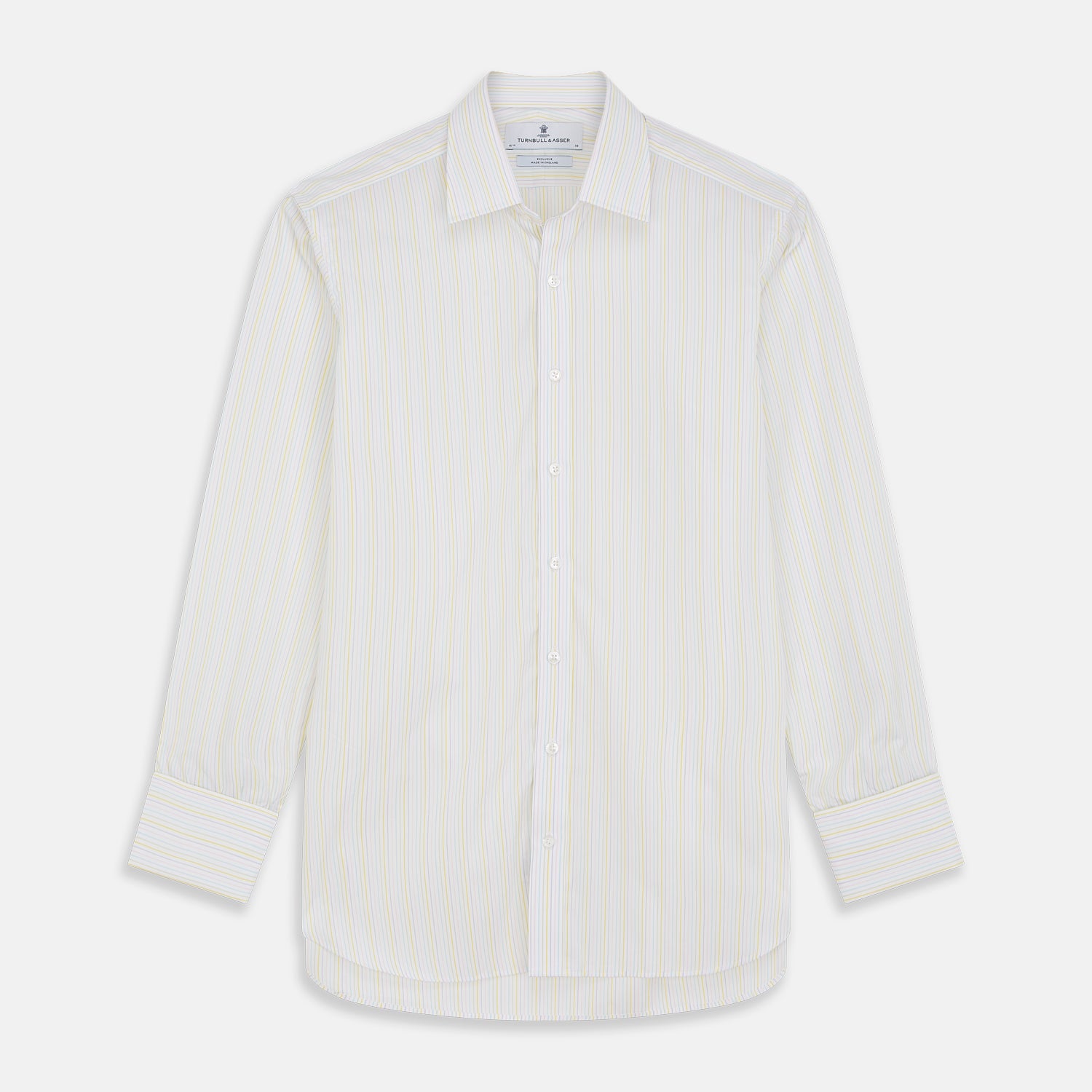 View 1 of product Yellow Multi Stripe Cotton Regular Fit Whitby Shirt