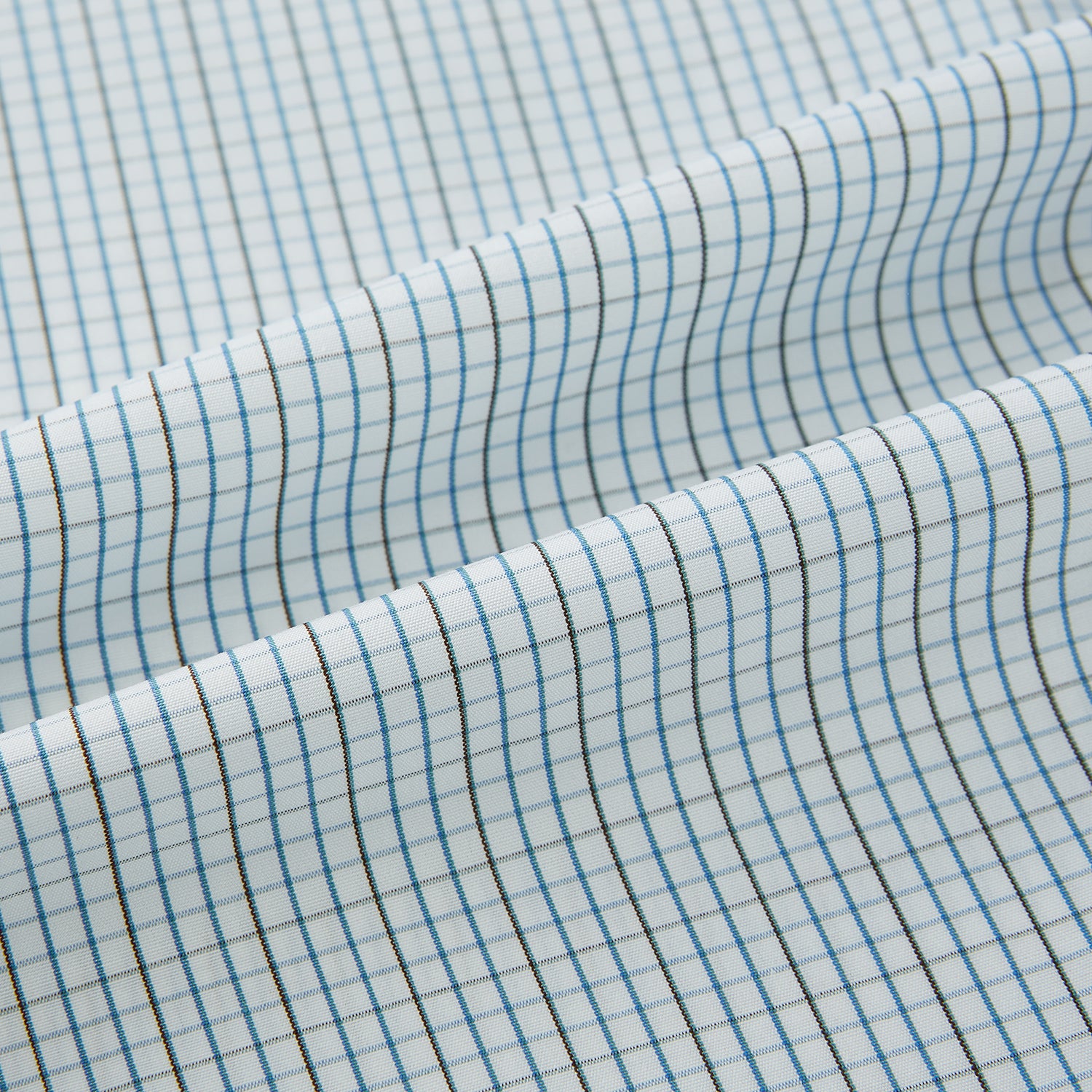View 8 of product Pale Blue and Navy Grid Check Westminster Shirt