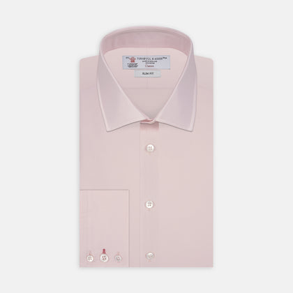 Pink Slim Fit Poplin Shirt