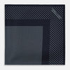 Navy and Light Blue Dot Silk Pocket Square