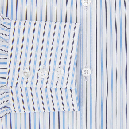 Blue Multi Halo Stripe Mayfair Shirt Image 3