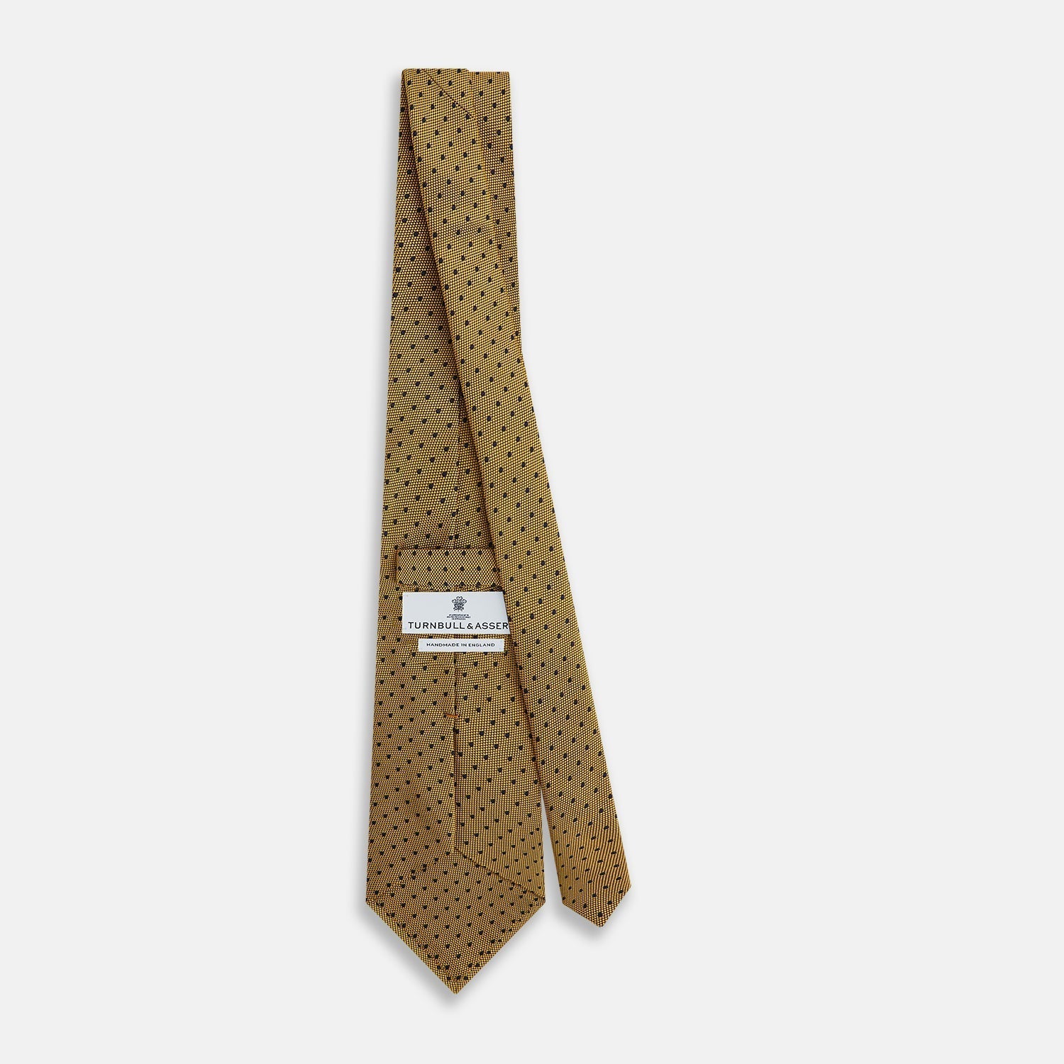 View 4 of product Purple and yellow Micro Dot Silk Tie