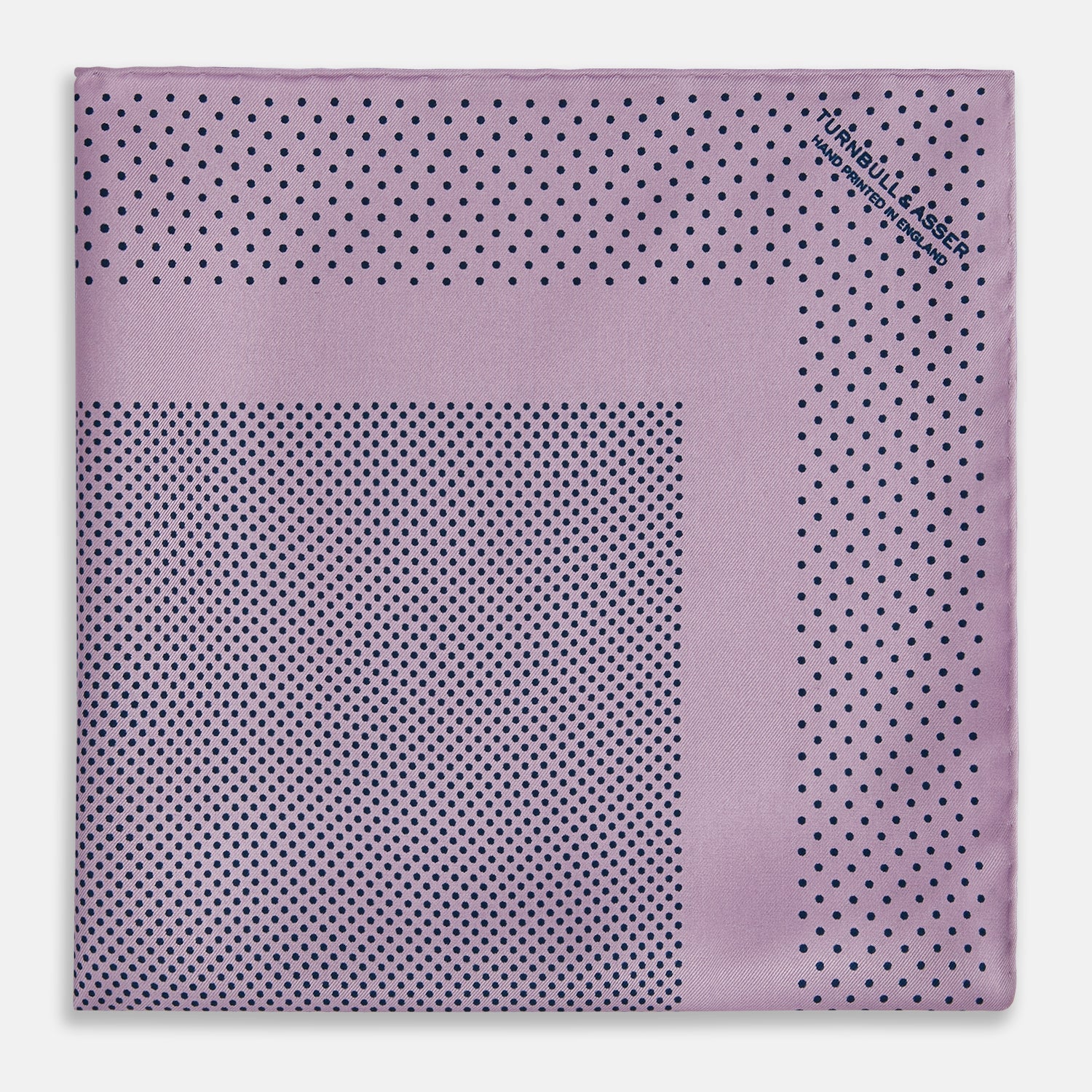 View 3 of product Lilac Dot Silk Pocket Square
