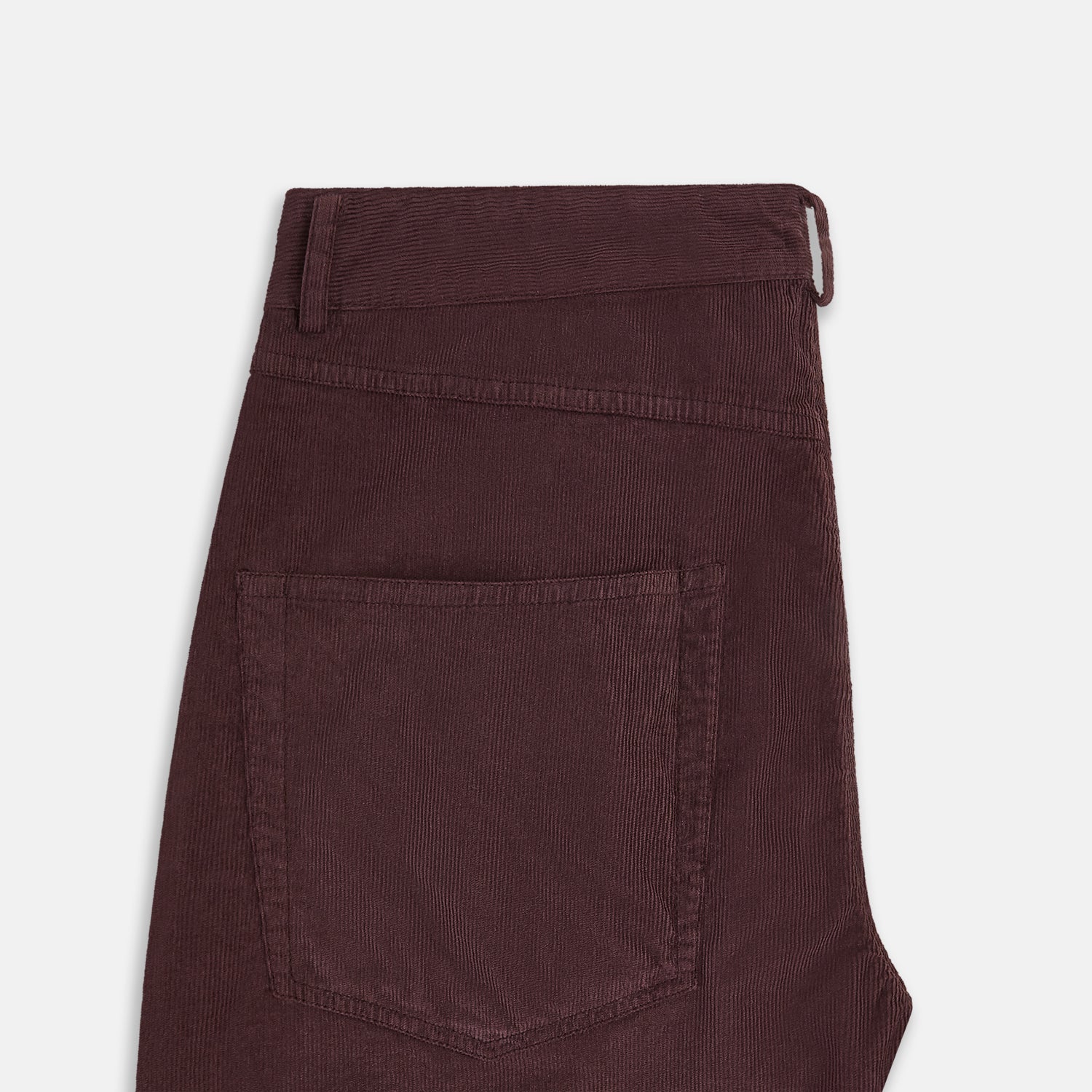 View 5 of product Burgundy Corduroy Charles Trousers