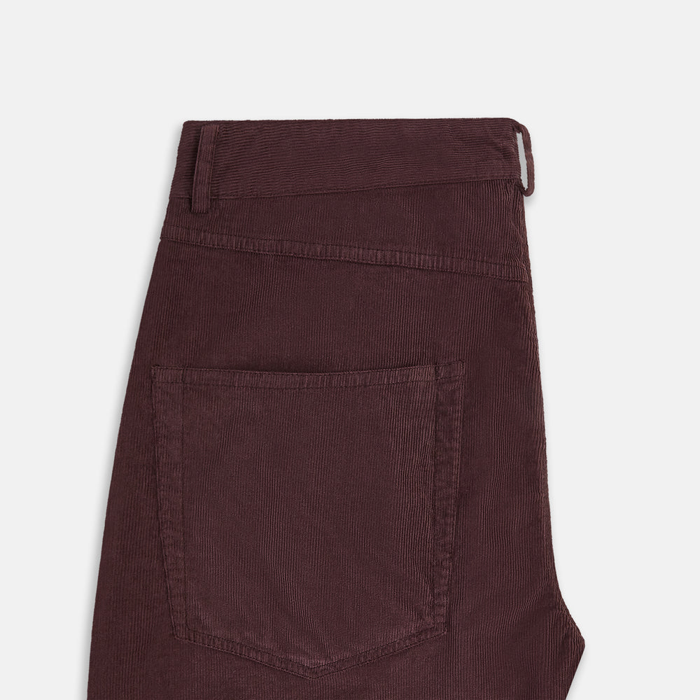 Burgundy Corduroy Charles Trousers