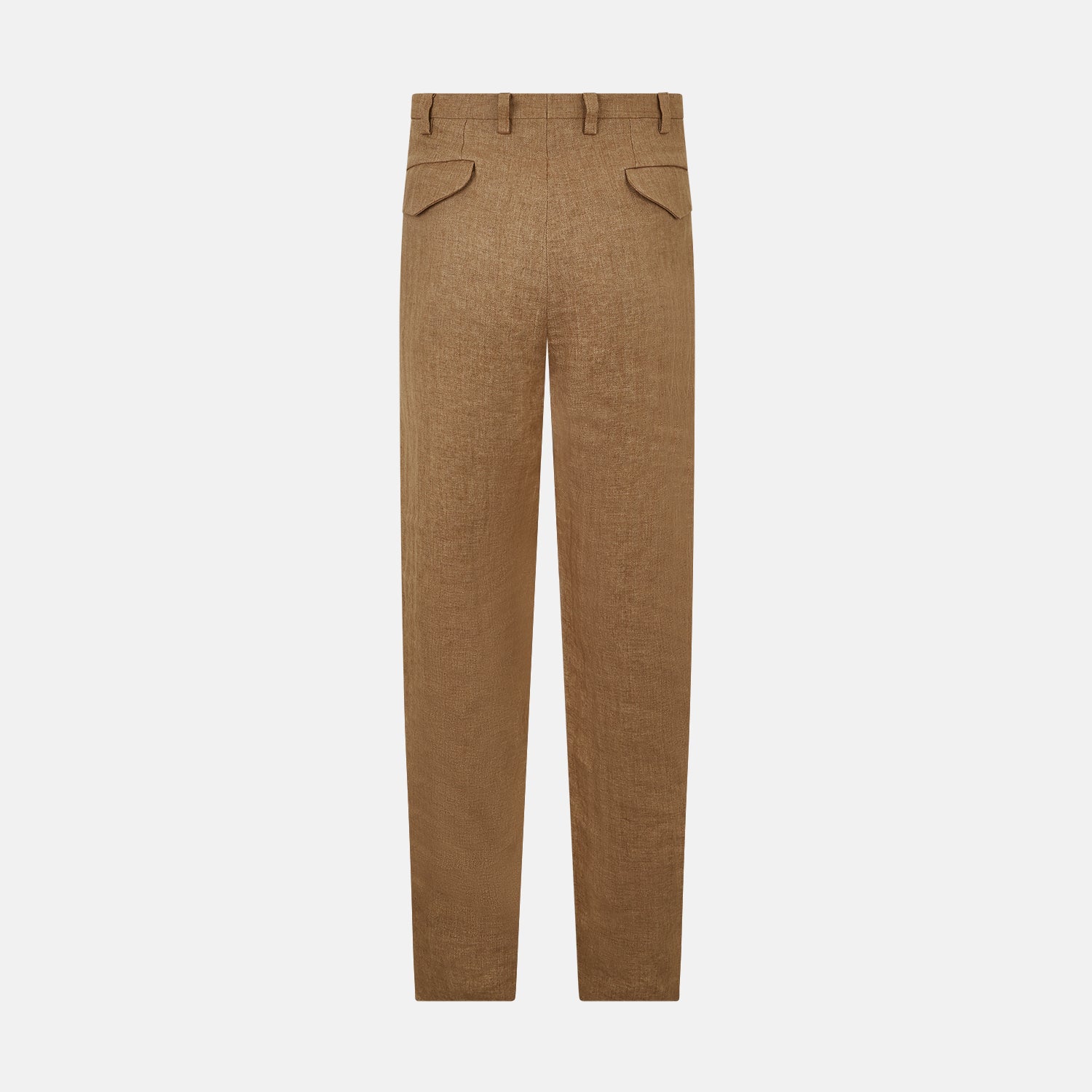 View 3 of product Camel Striped Linen Edmund trousers