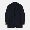 View 1 of product Navy Plain Wool Single Breasted Blazer