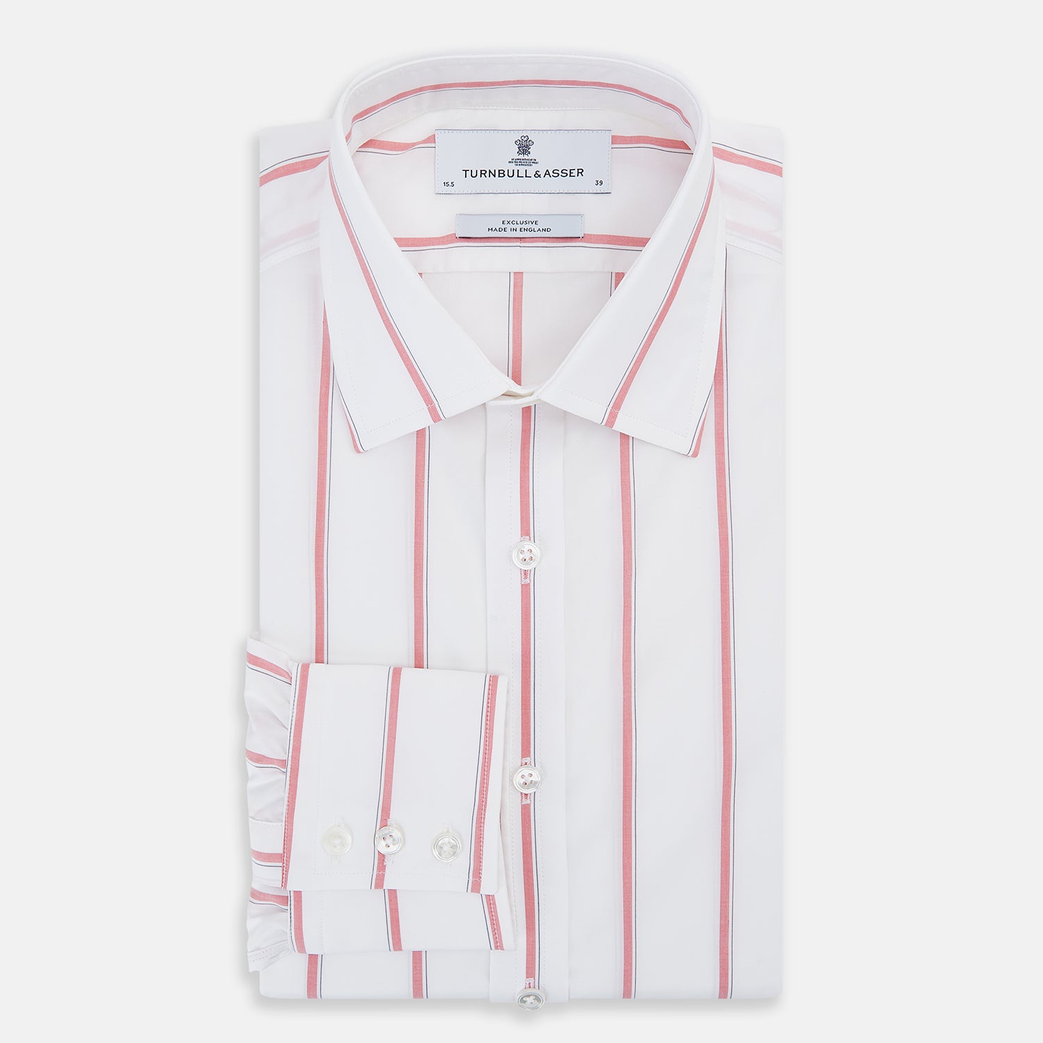 View 5 of product Coral Track Stripe Mayfair Shirt