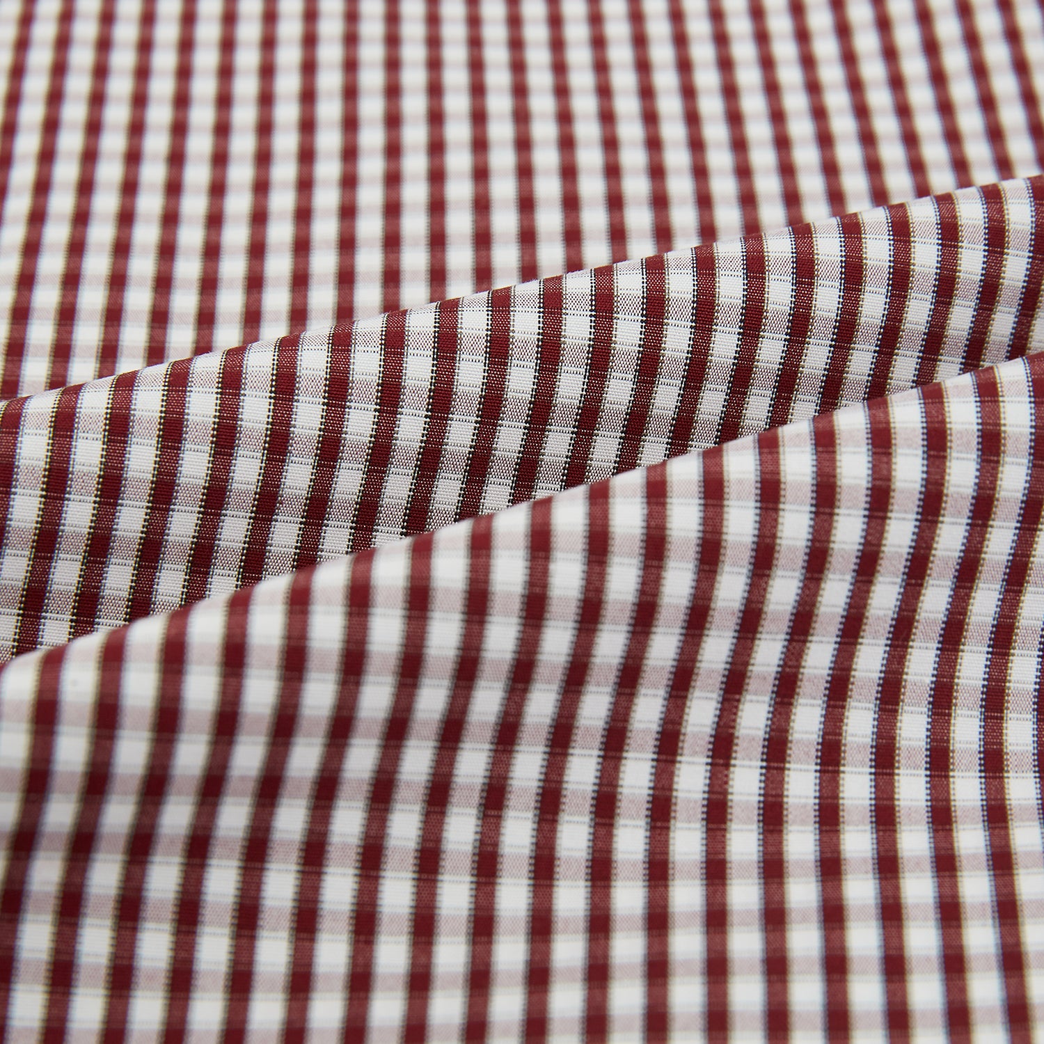 Burgundy Micro Check Winston Long Nightshirt