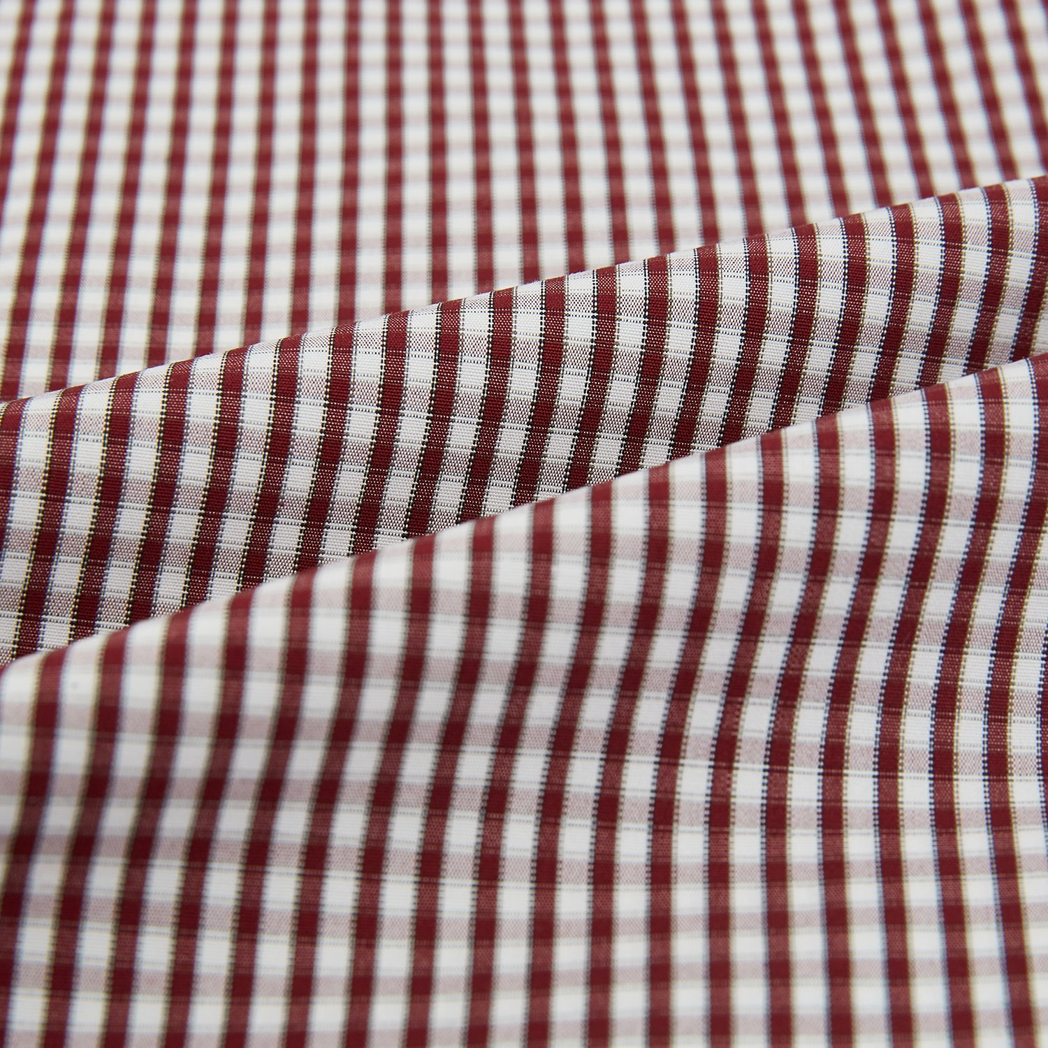 View 5 of product Burgundy Micro Check Winston Long Nightshirt
