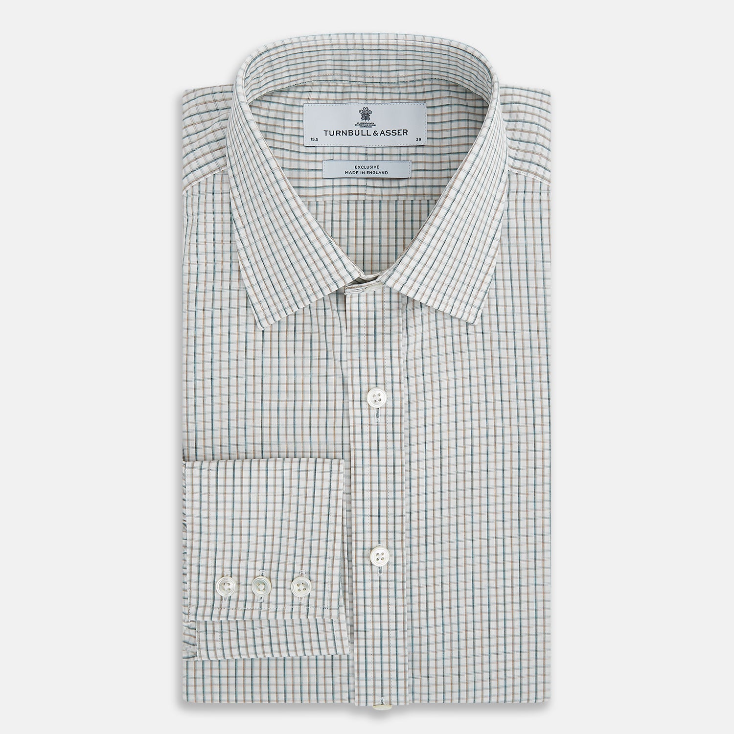 View 5 of product Green and Brown Multi Check Mayfair Shirt