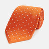 View 1 of product Orange and White Micro Dot Silk Tie