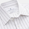 View 4 of product Black Fine Stripe Cotton Regular Fit Mayfair Shirt