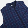 View 2 of product Navy and Purple Plaid Check Padded Gilet