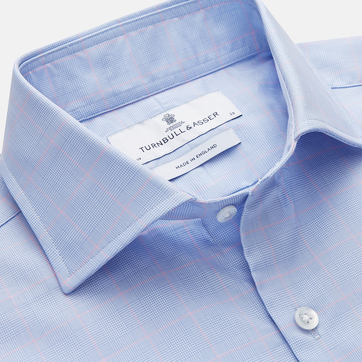 View 2 of product Blue and Red Prince of Wales Check Mayfair Shirt