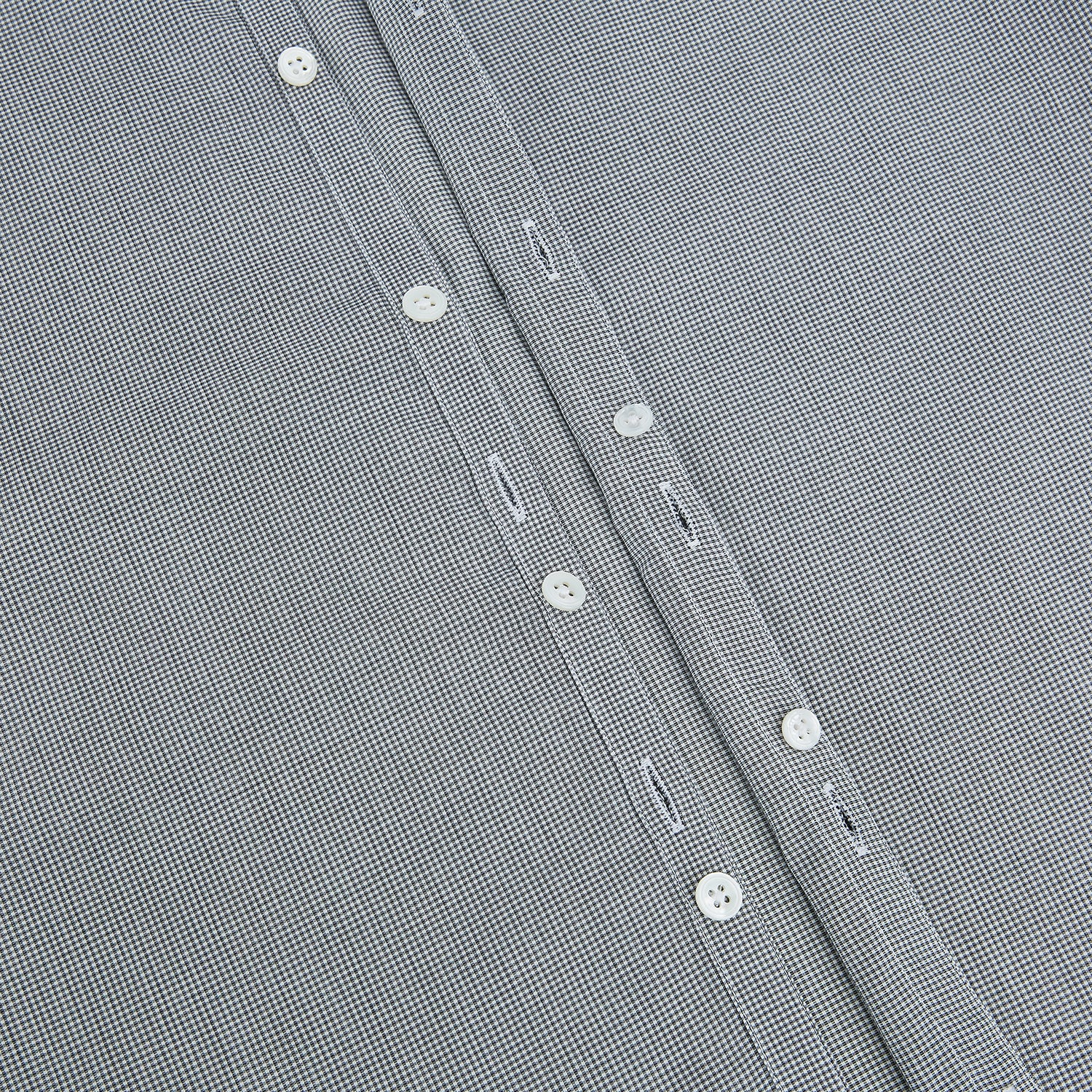View 6 of product Grey and White Micro Check Westminster Shirt