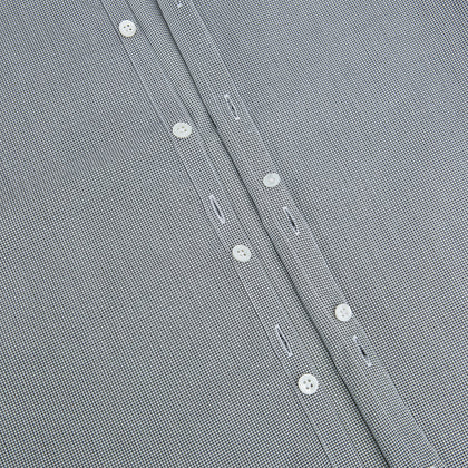 Grey and White Micro Check Westminster Shirt Image 5