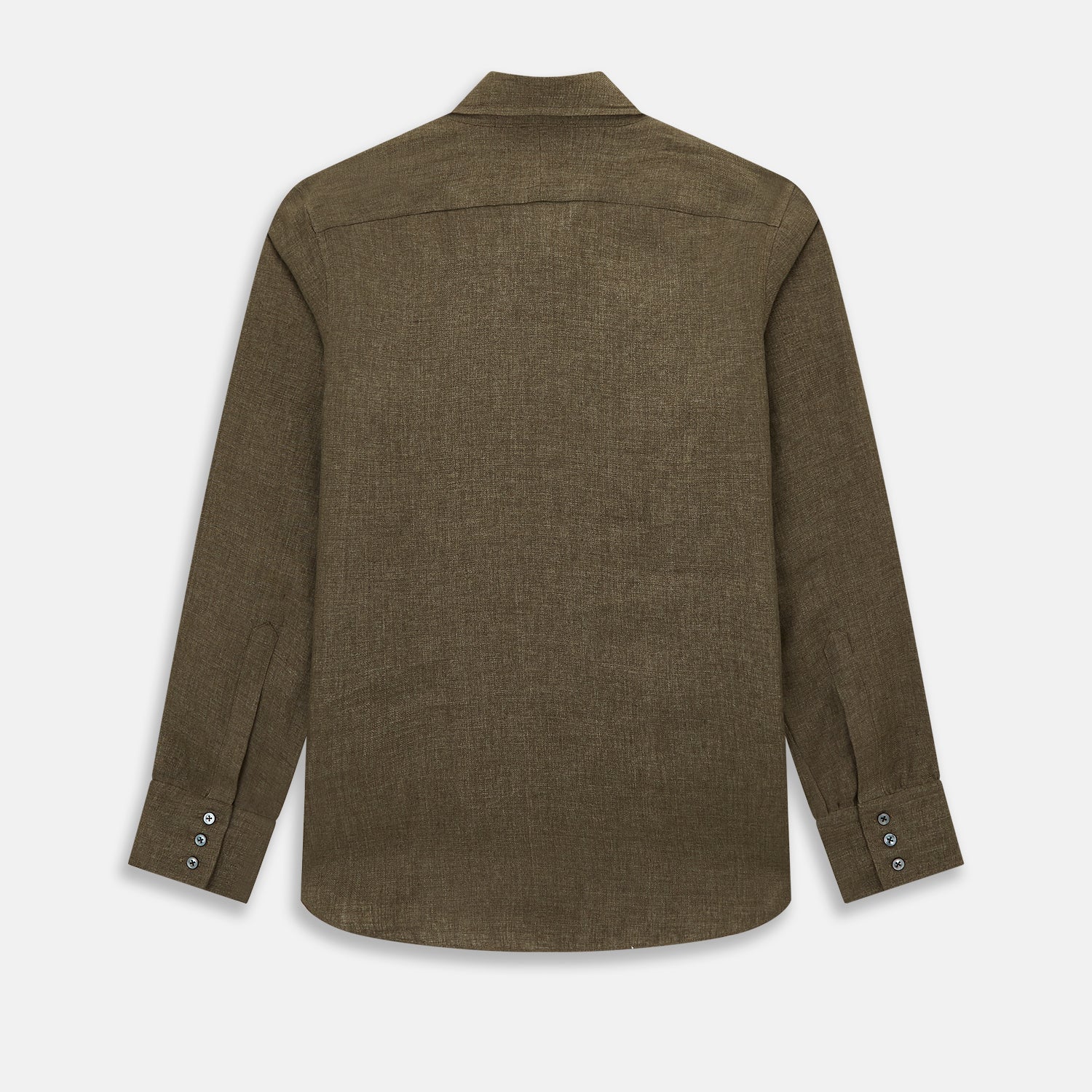 View 3 of product Olive Linen Windsor Shirt