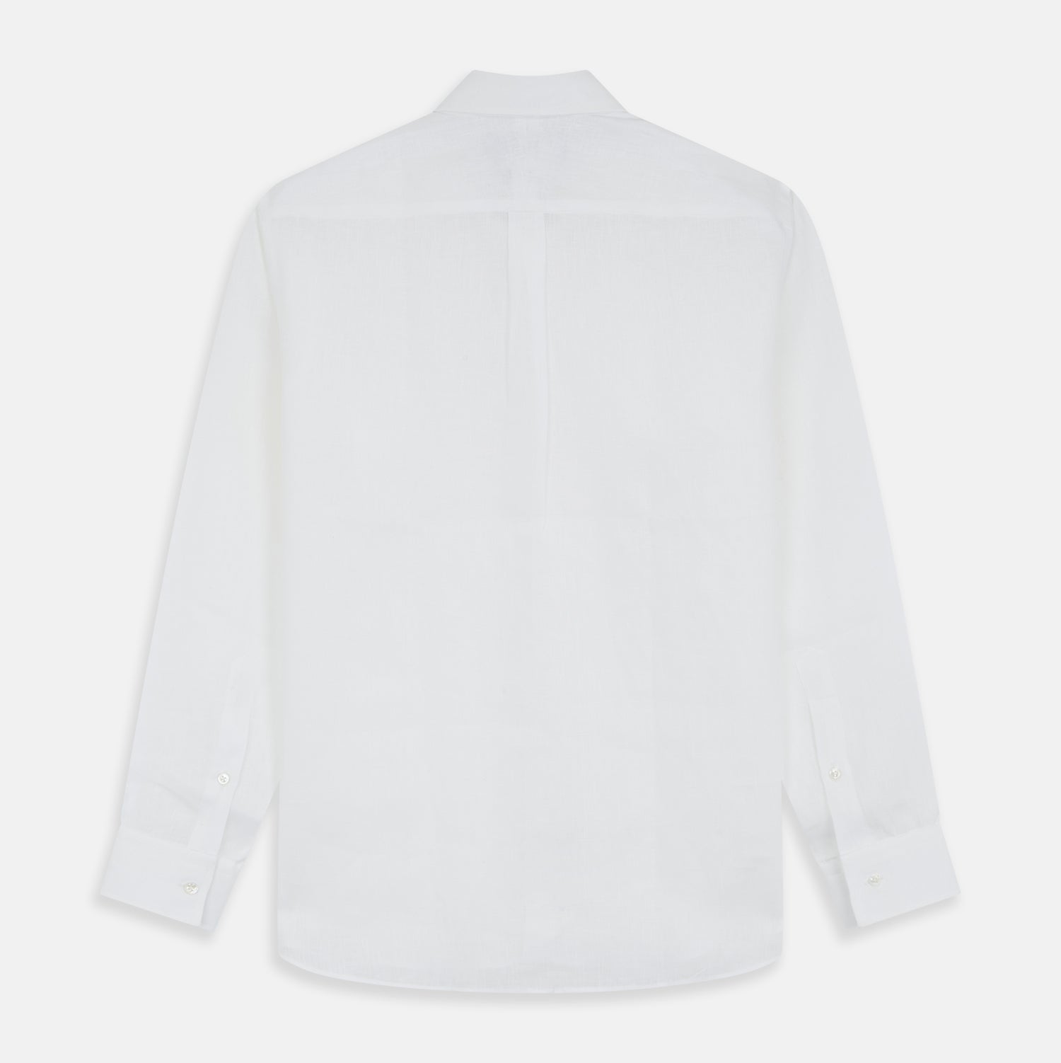 View 3 of product White Weekend Fit Linen Finch Shirt With Derby Collar And Chest Pocket