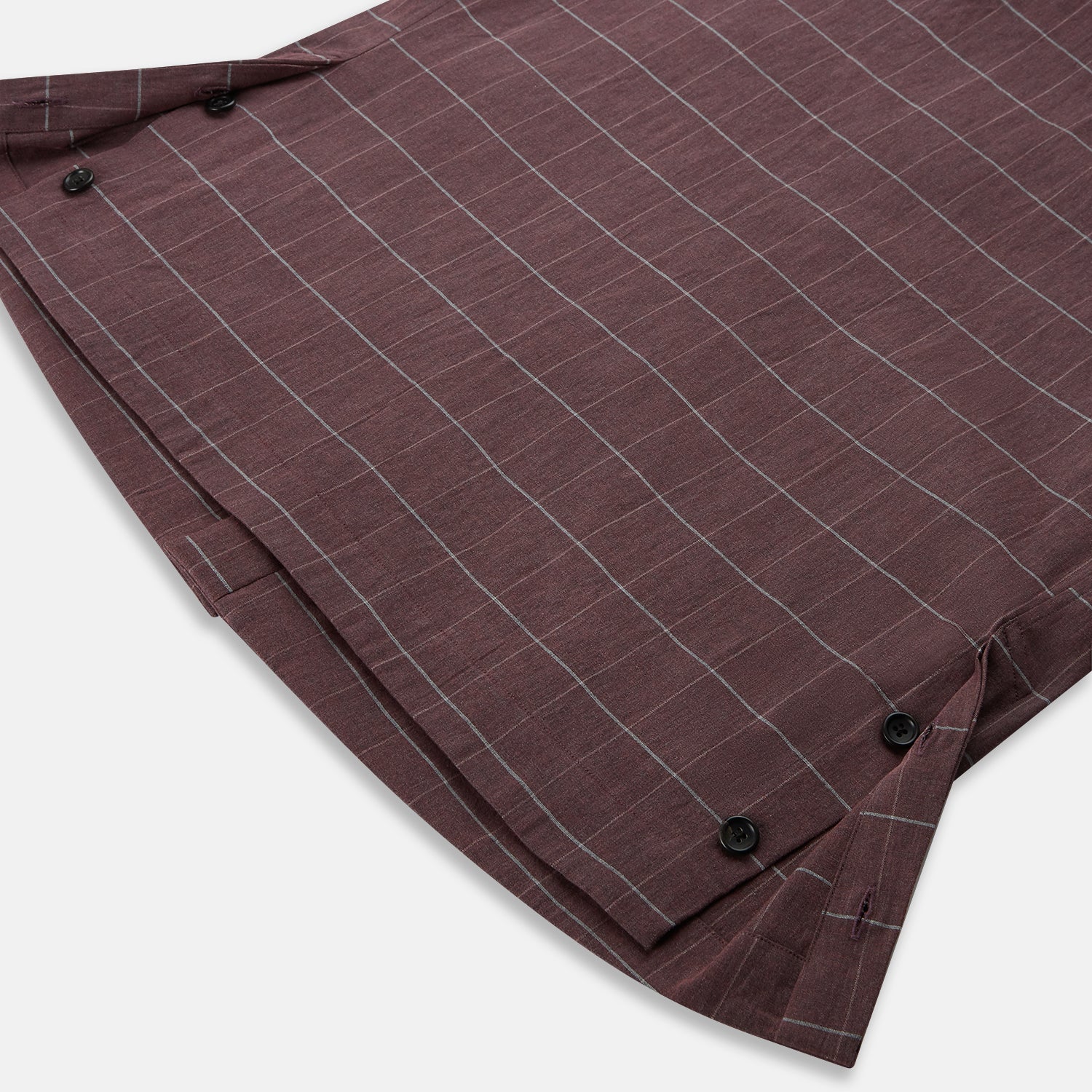 View 5 of product Burgundy Check Hampstead Overshirt