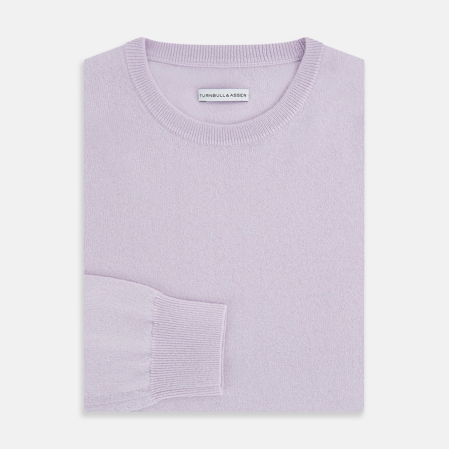 Lilac Cashmere Round Neck Jumper