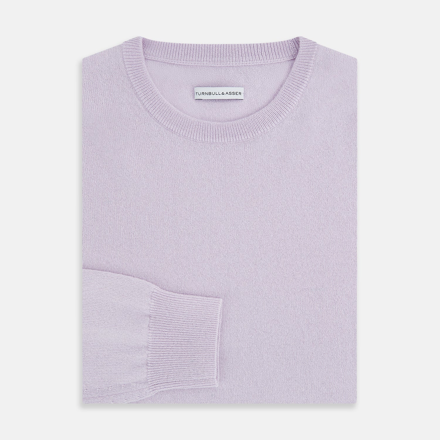 View 4 of product Lilac Cashmere Round Neck Jumper