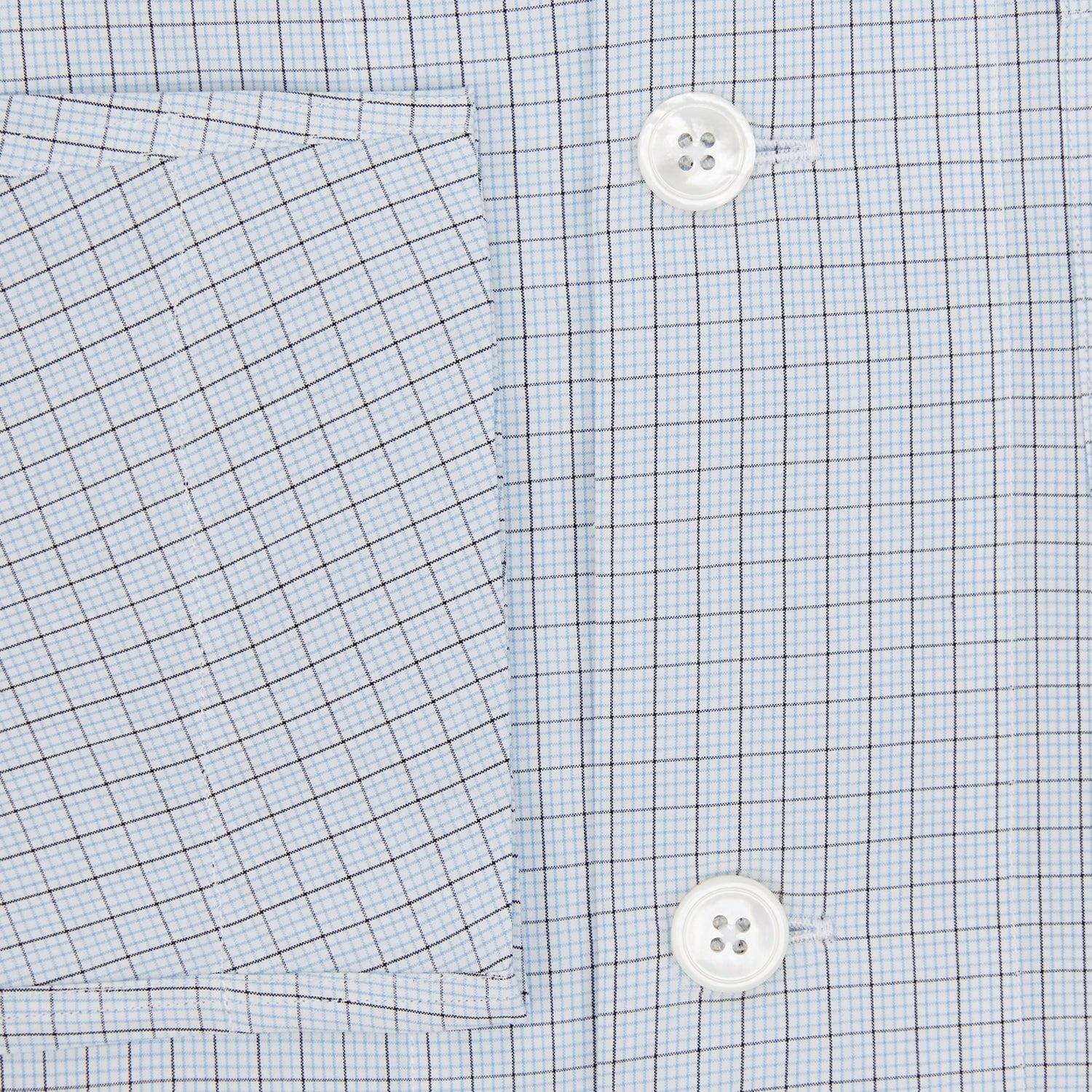 View 4 of product Blue Graph Check Pyjama Shirt